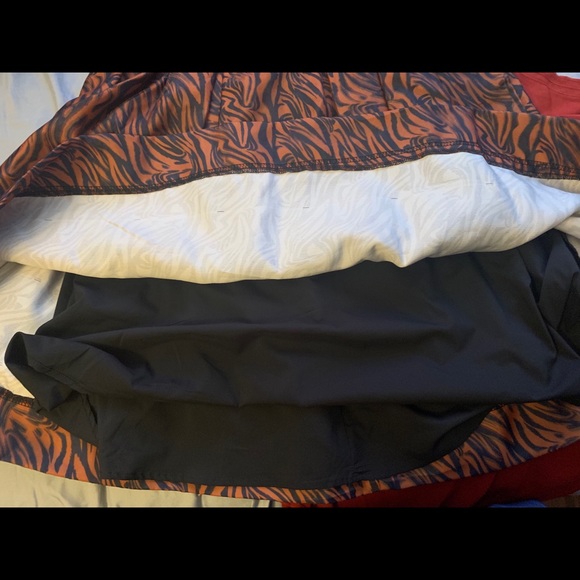 Zebra Print Pleated Skirt - Picture 3 of 6